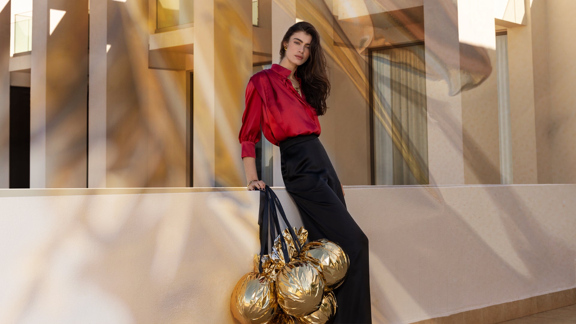 ESCADA エスカーダ ハートバッグ 2way チェーン めでたい セミショルダー